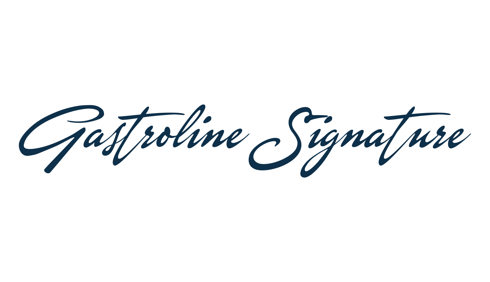 Gastroline Signature, script handwritten fancy decorative calligraphy font preview
