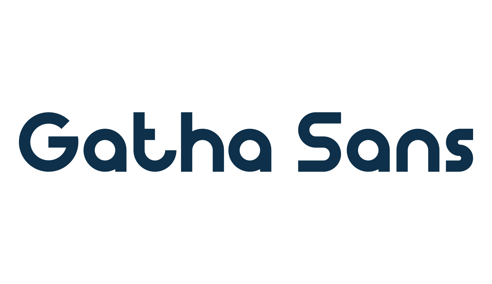 Gatha Sans, basic sans serif font preview