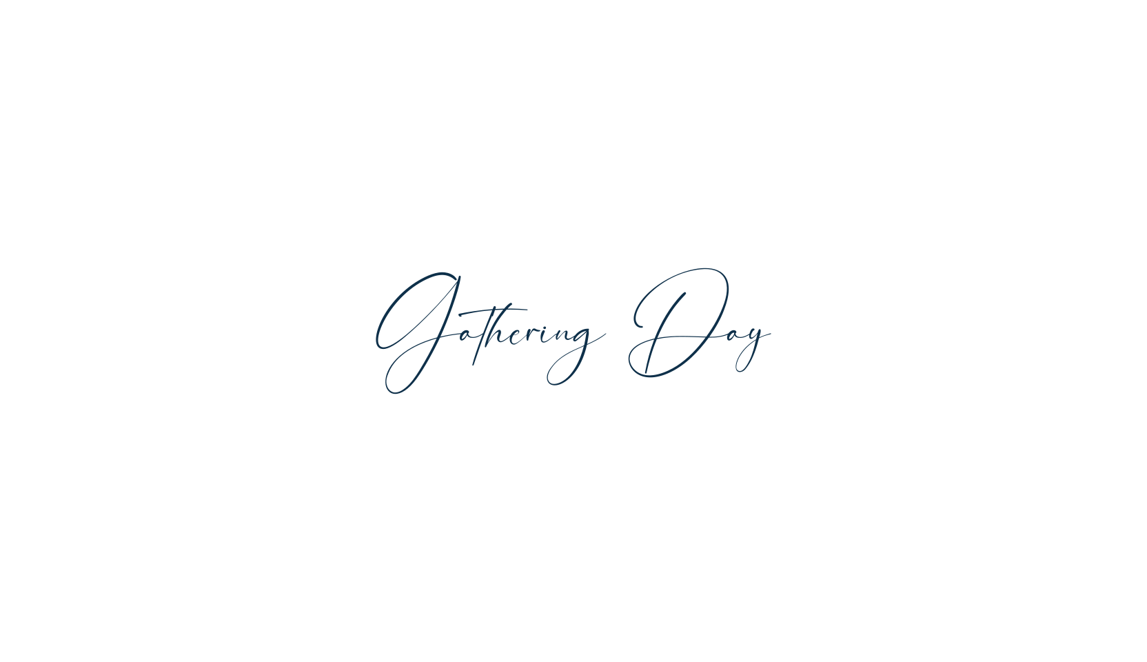 Gathering Day, handwriting font preview
