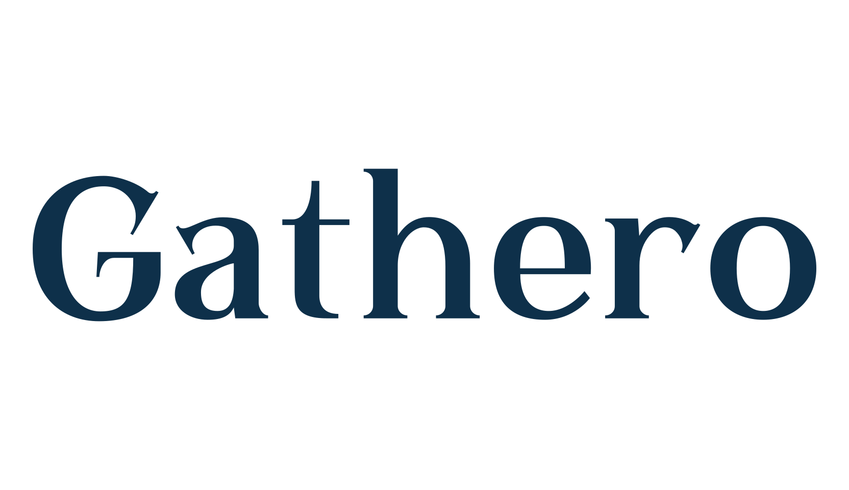 Gathero, basic serif font preview