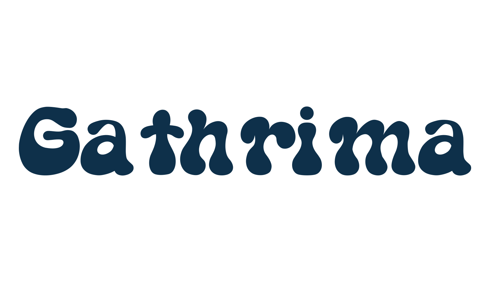 Gathrima, fancy groovy decorative font preview