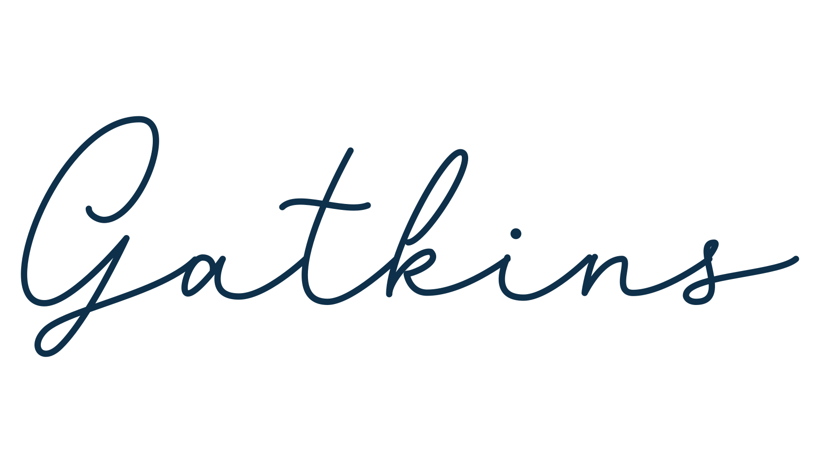 Gatkins, script handwritten fancy decorative calligraphy font preview