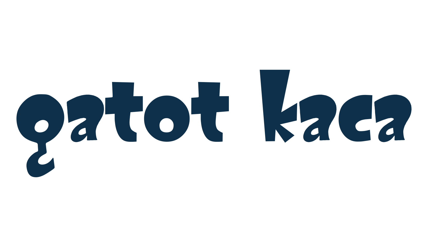 Gatot Kaca, fancy cartoon decorative font preview