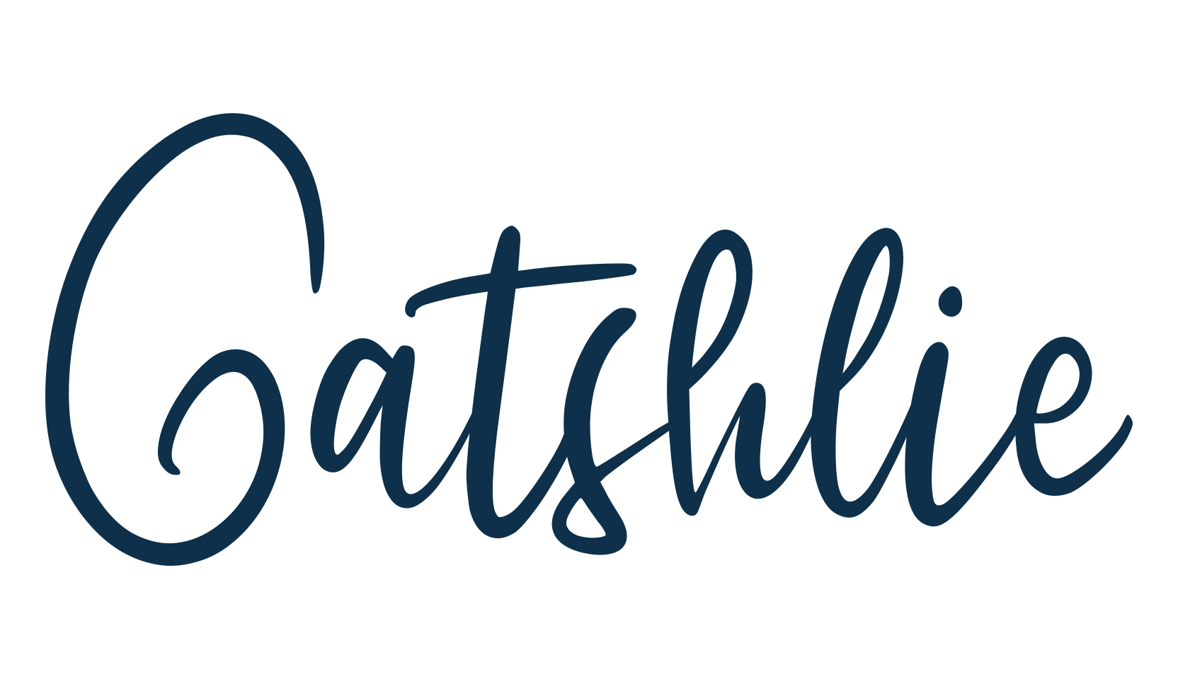Gatshlie, script handwritten fancy decorative calligraphy font preview