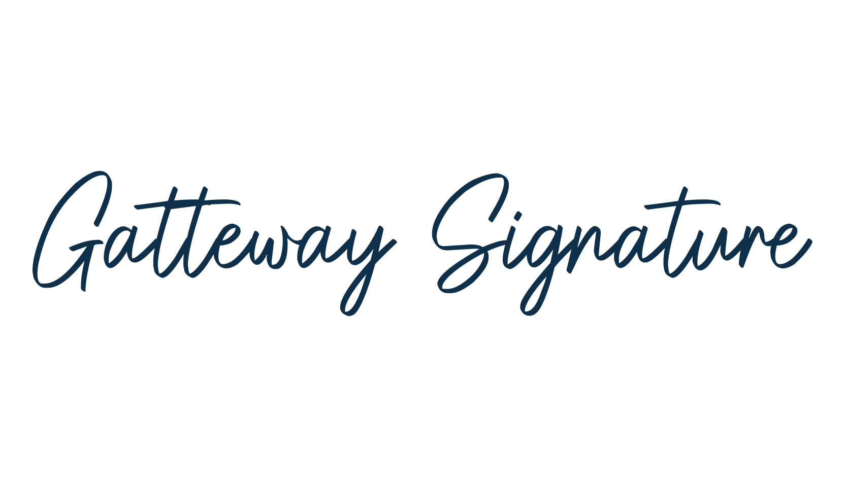 Gatteway Signature, script handwritten fancy decorative calligraphy font preview