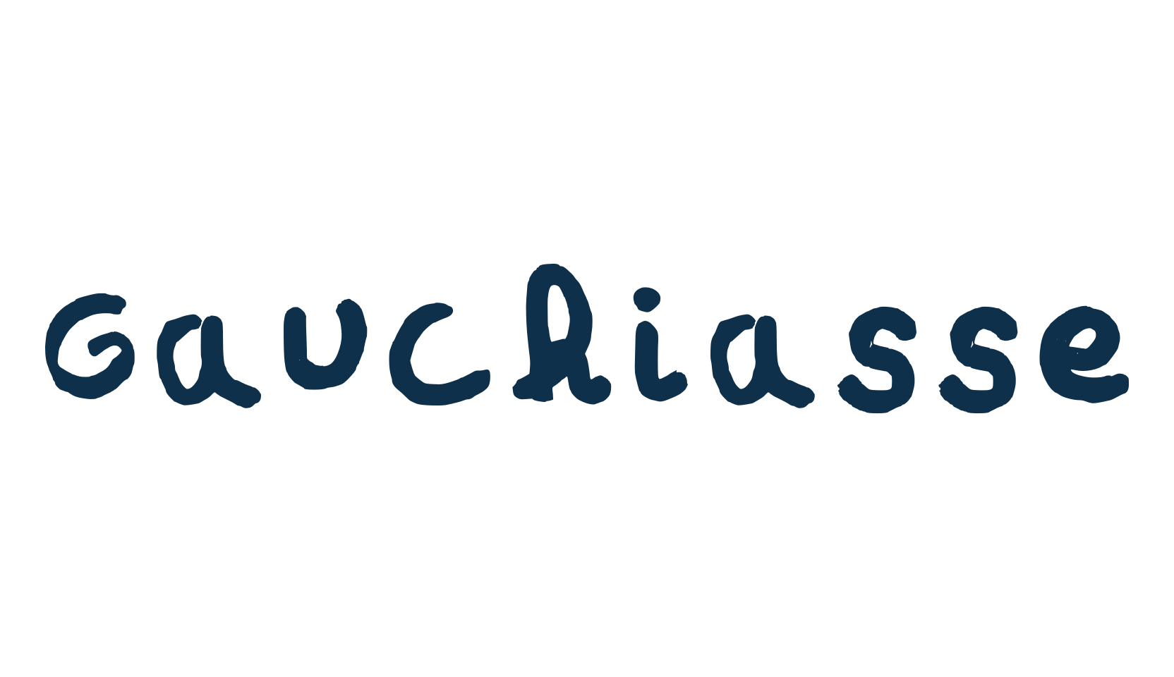 Gauchiasse, handwriting font preview
