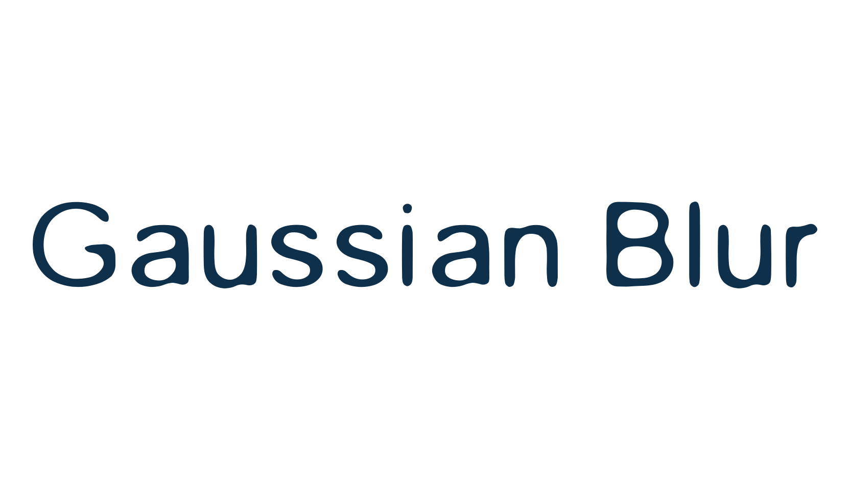 Gaussian Blur, fancy eroded decorative font preview