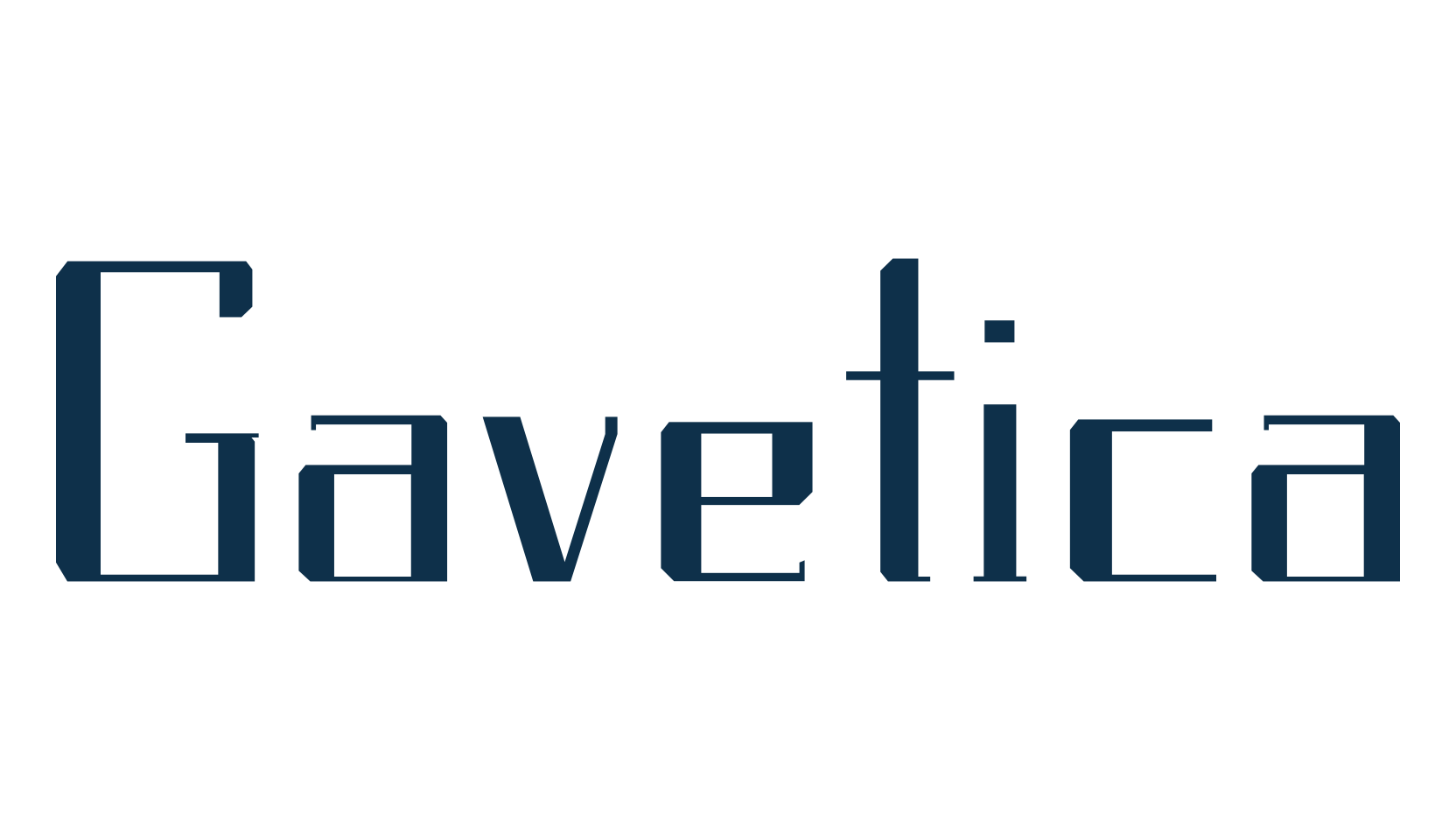 Gavetica, fancy various basic font preview