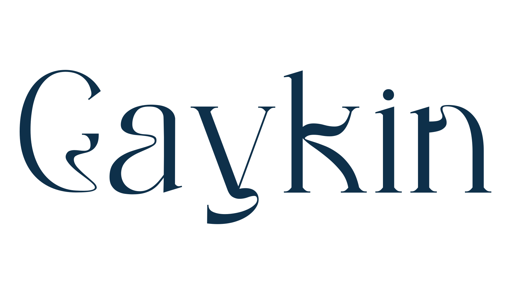 Gaykin, fancy various decorative font preview
