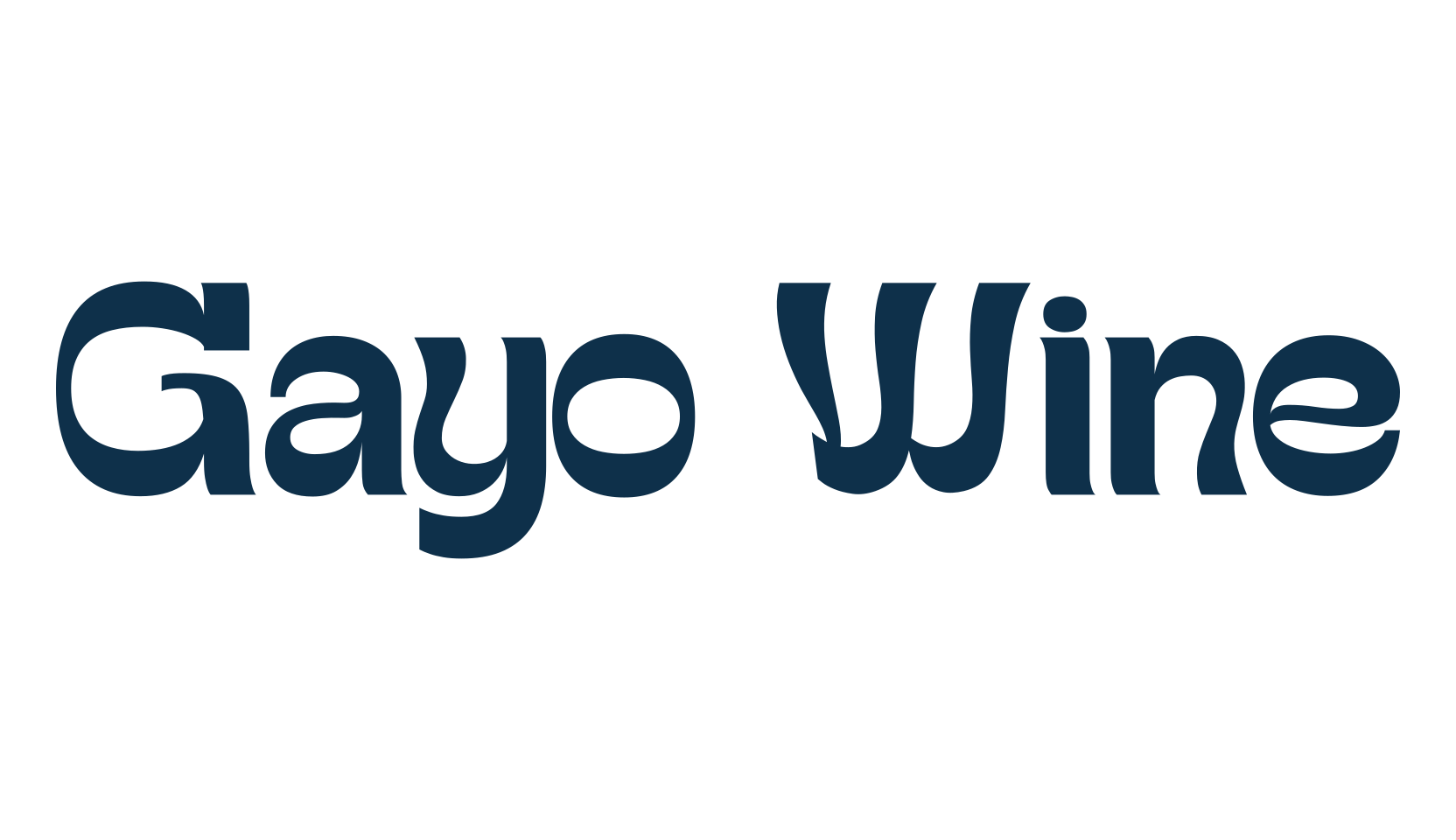 Gayo Wine, fancy groovy decorative font preview