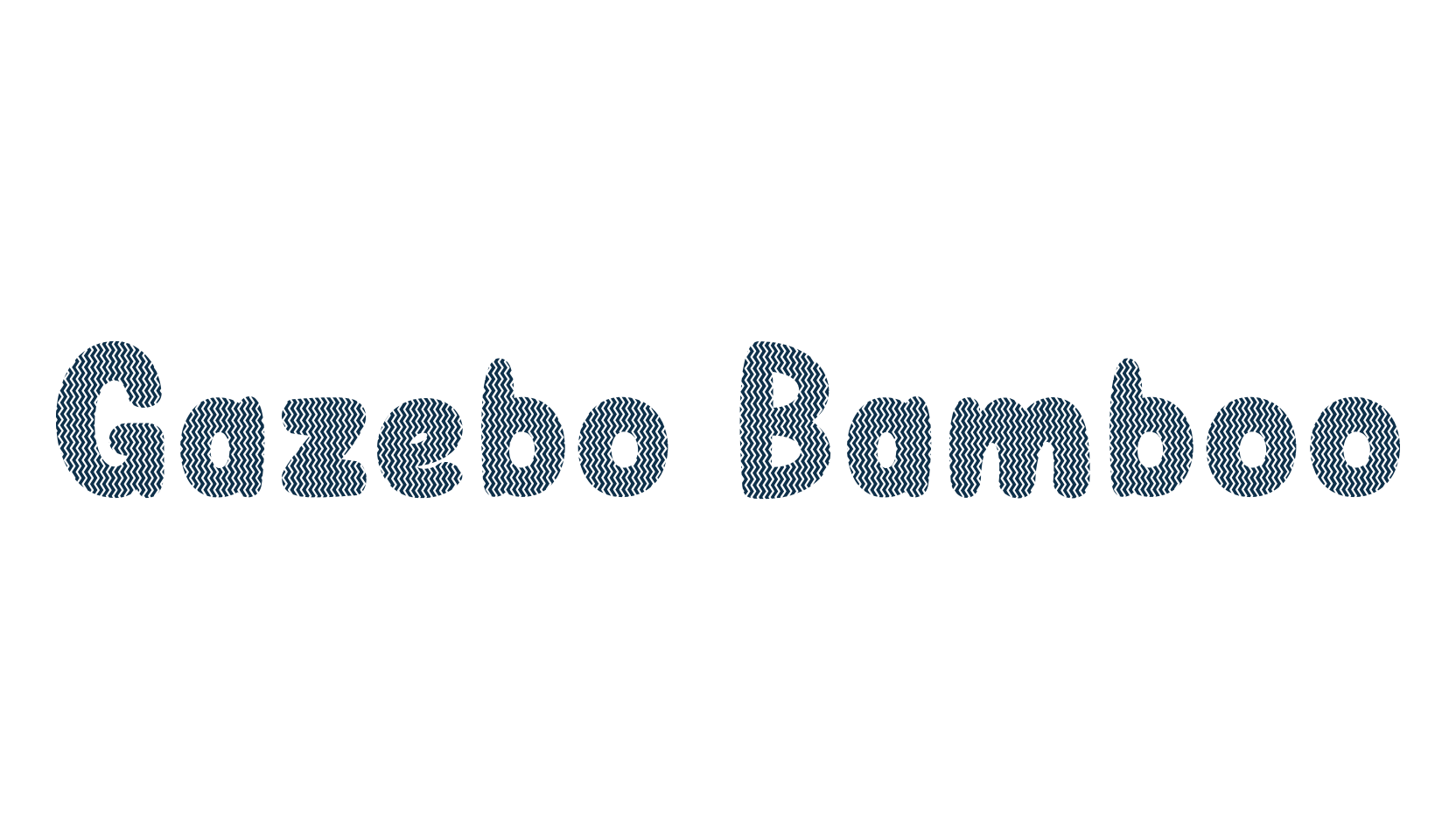 Gazebo Bamboo, various font preview