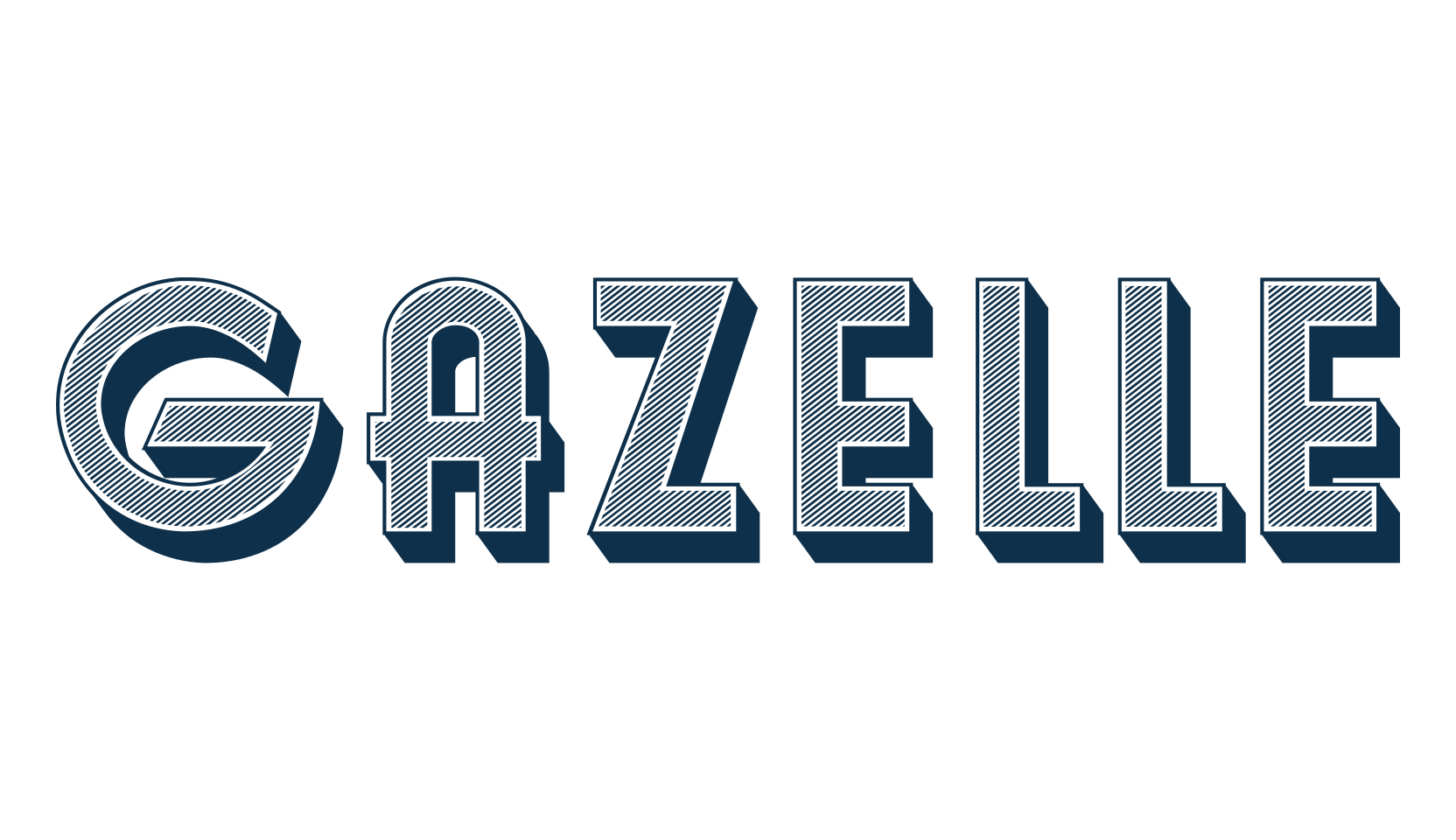 Gazelle, retro font preview