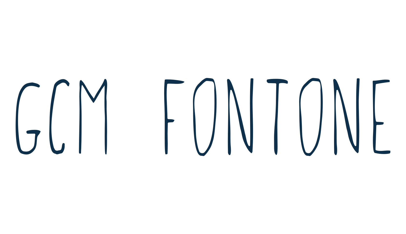 GCM Fontone, handwriting font preview