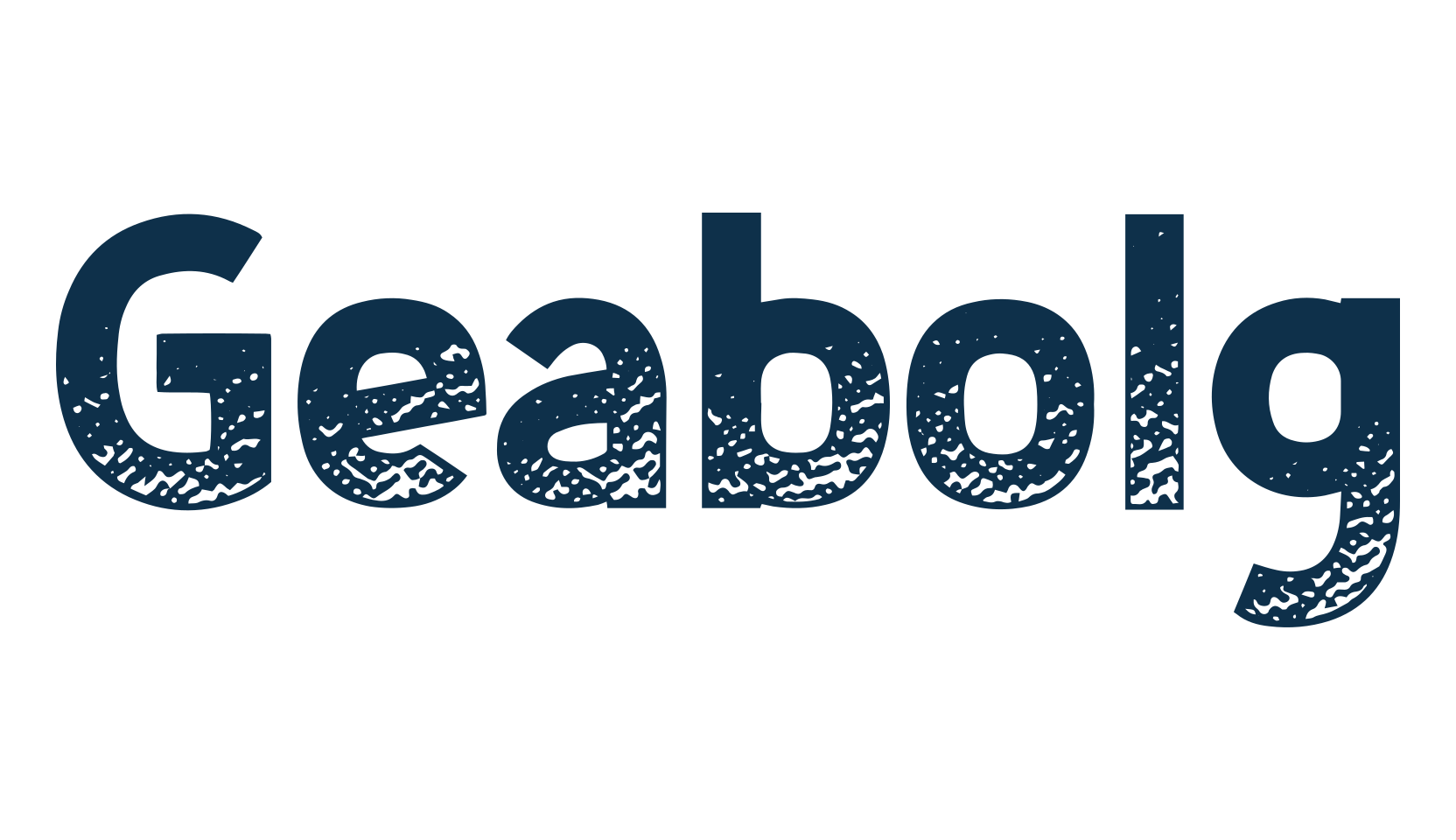 Geabolg, eroded font preview