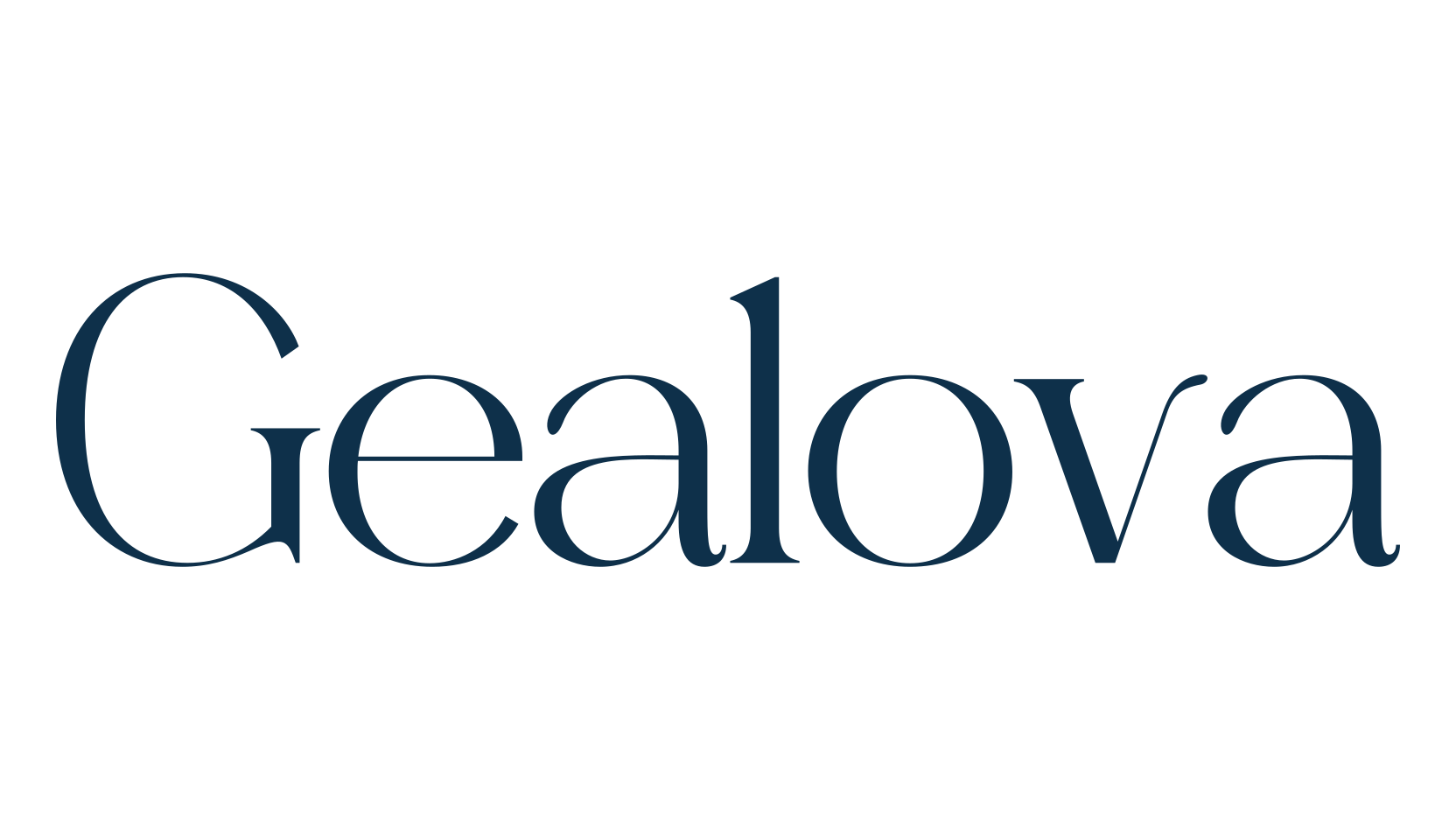 Gealova, basic serif font preview