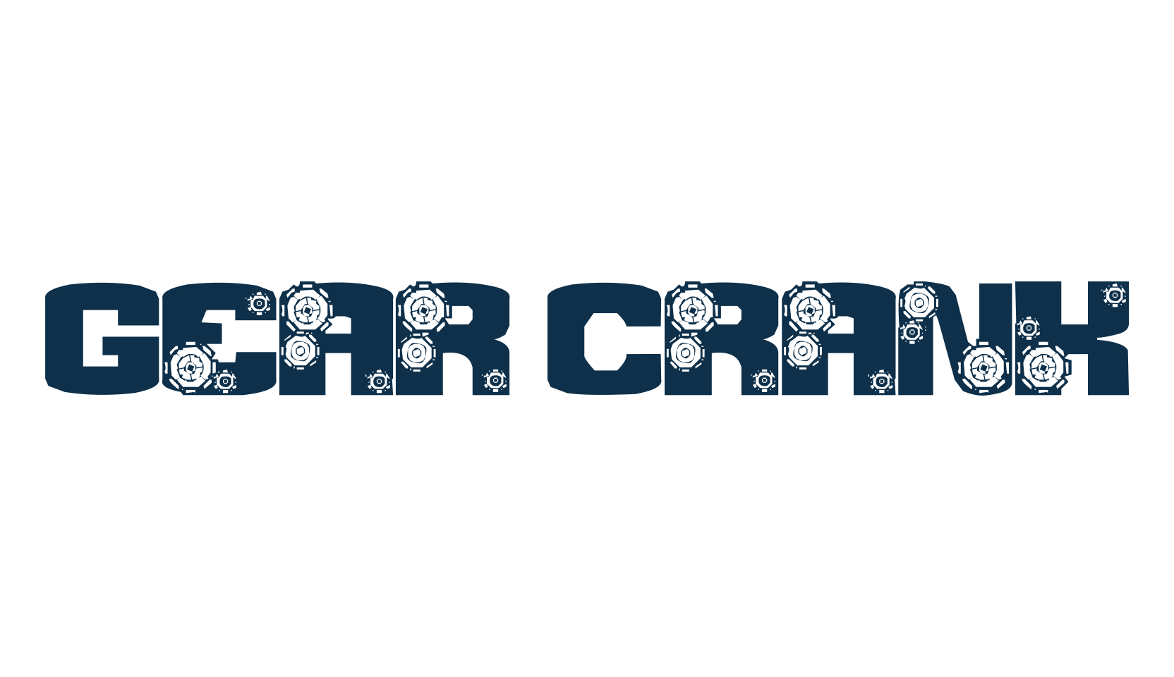 Gear Crank, decorative font preview