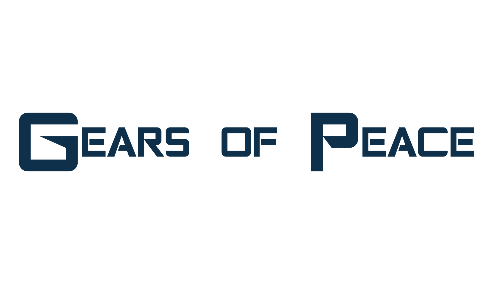 Gears of Peace, techno sci-fi font preview