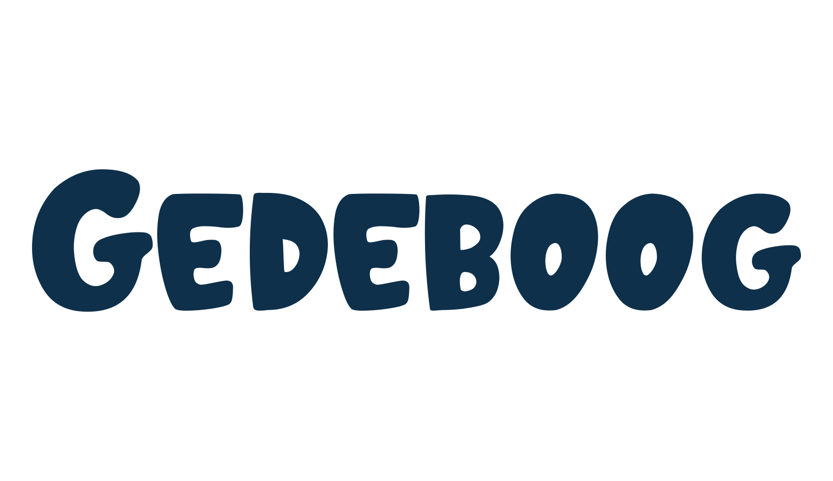 Gedeboog, cartoon font preview