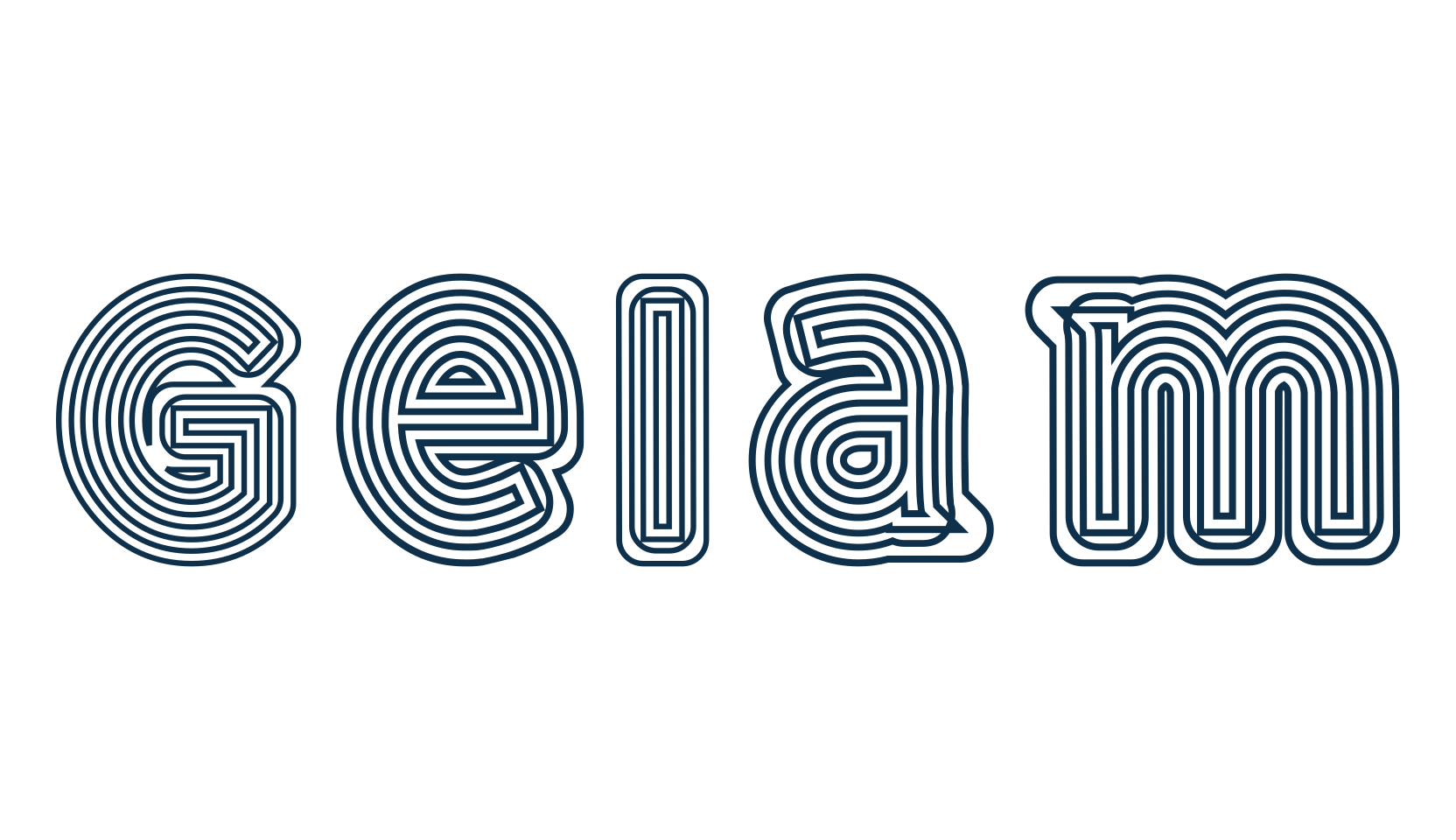 Gelam, fancy groovy decorative font preview