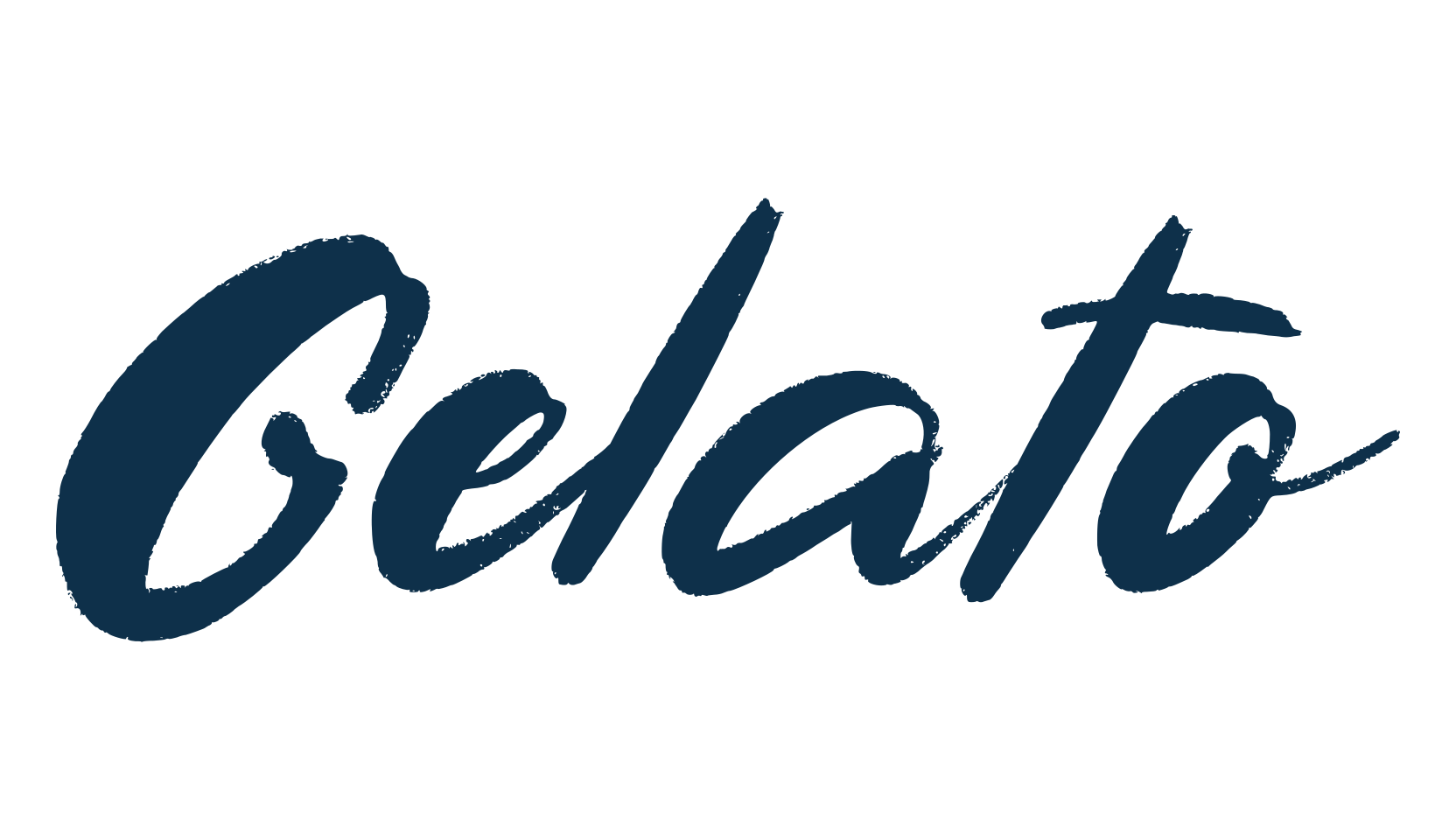 Gelato (gelato-2), brush font preview