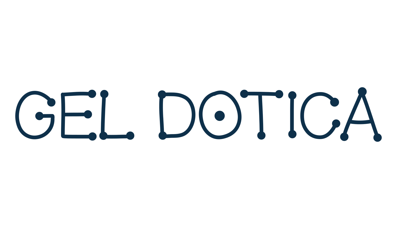 Gel Dotica, fancy decorative font preview