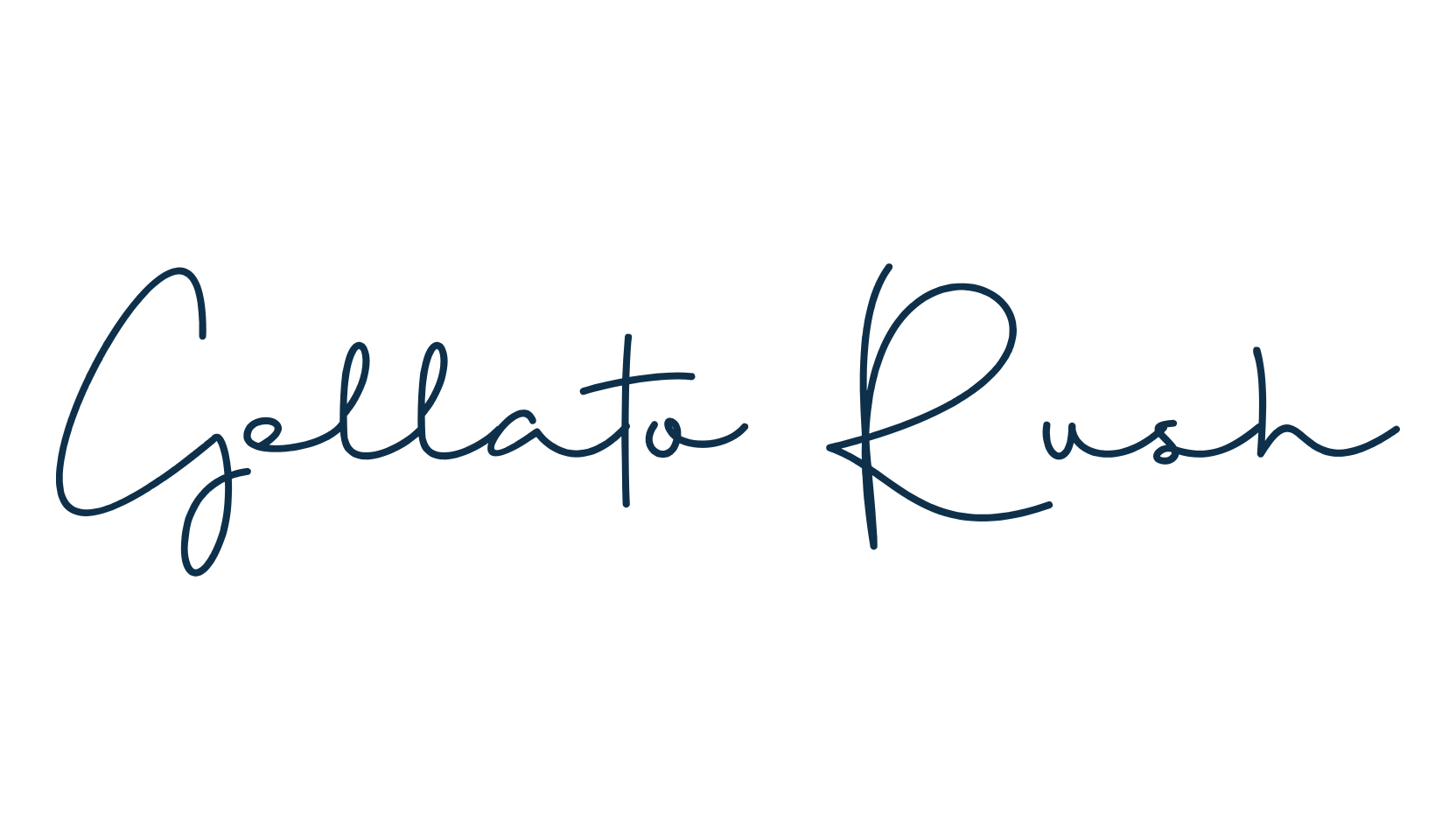 Gellato Rush, script handwritten fancy decorative calligraphy font preview