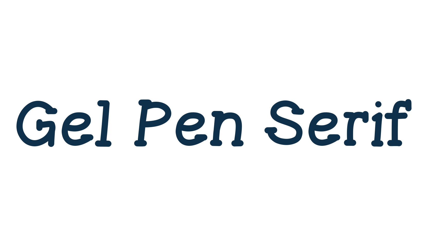 Gel Pen Serif, fancy various decorative script calligraphy font preview