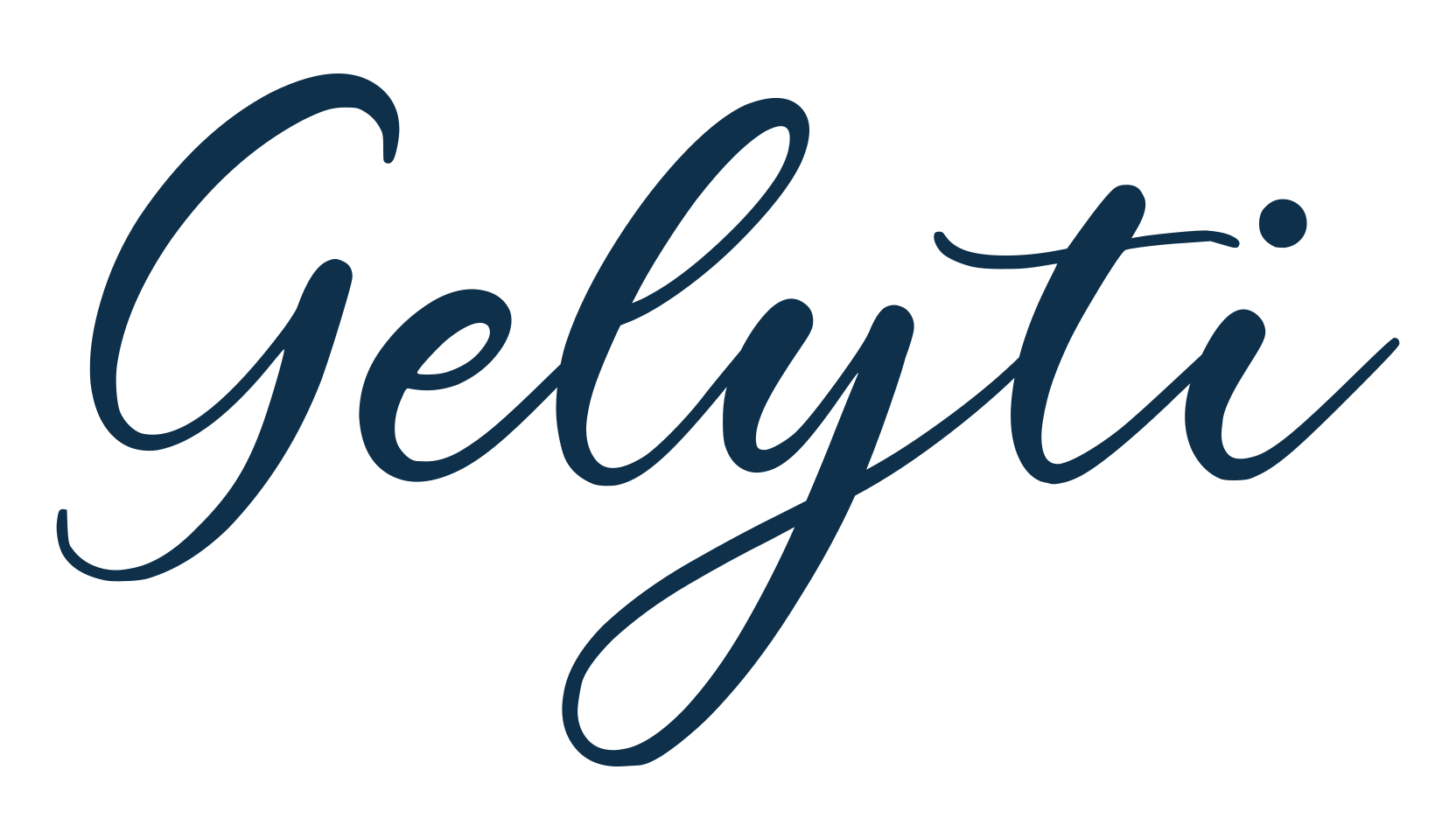 Gelyti, handwriting font preview