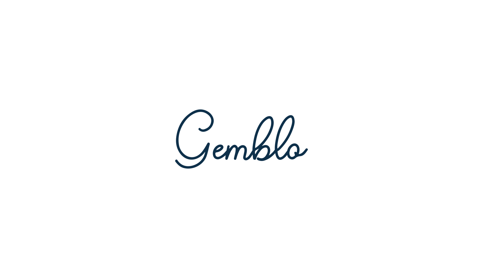 Gemblo, script handwritten fancy decorative calligraphy font preview