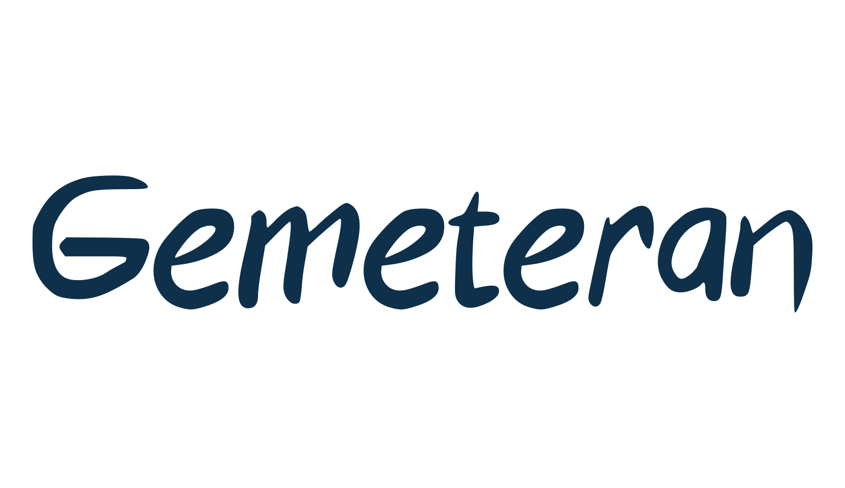 Gemeteran, handwriting font preview