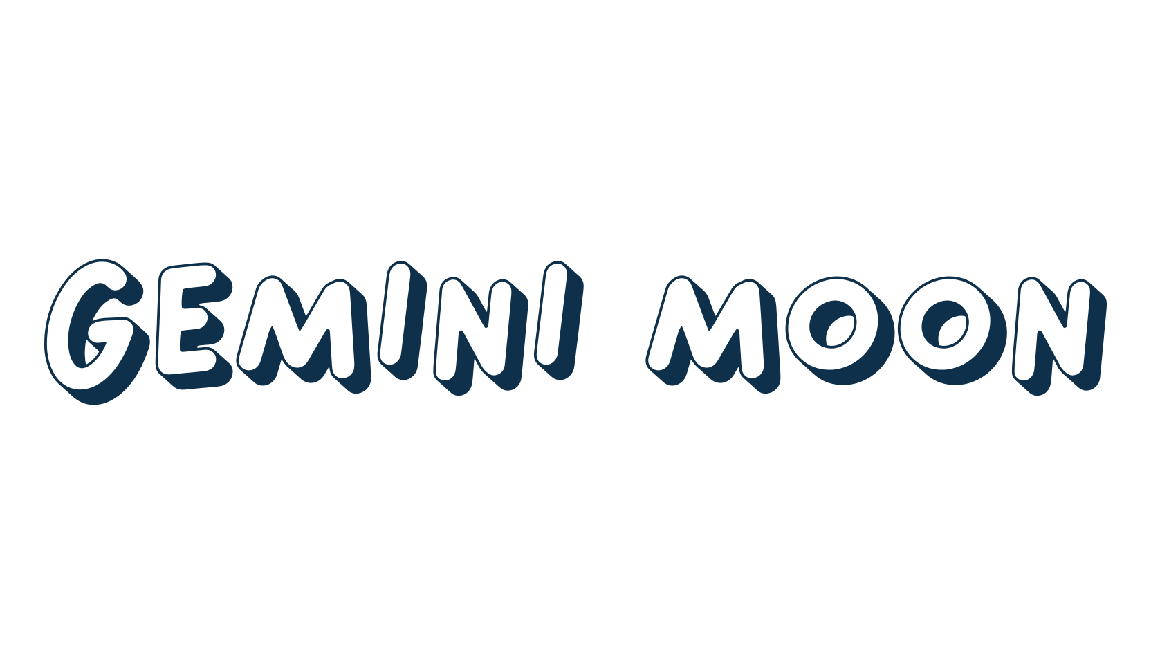 Gemini Moon, fancy cartoon decorative font preview