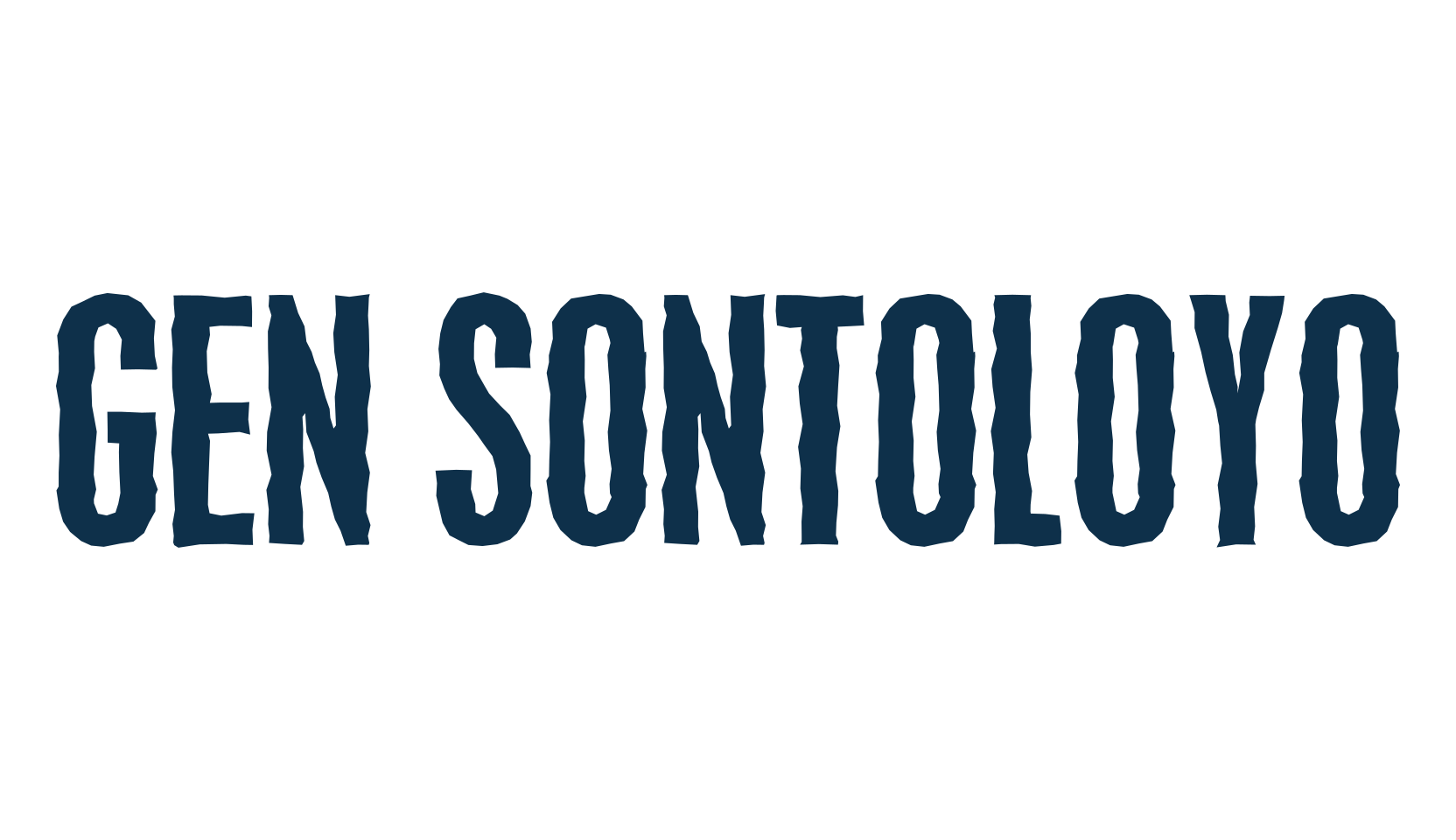 Gen Sontoloyo, fancy eroded decorative font preview