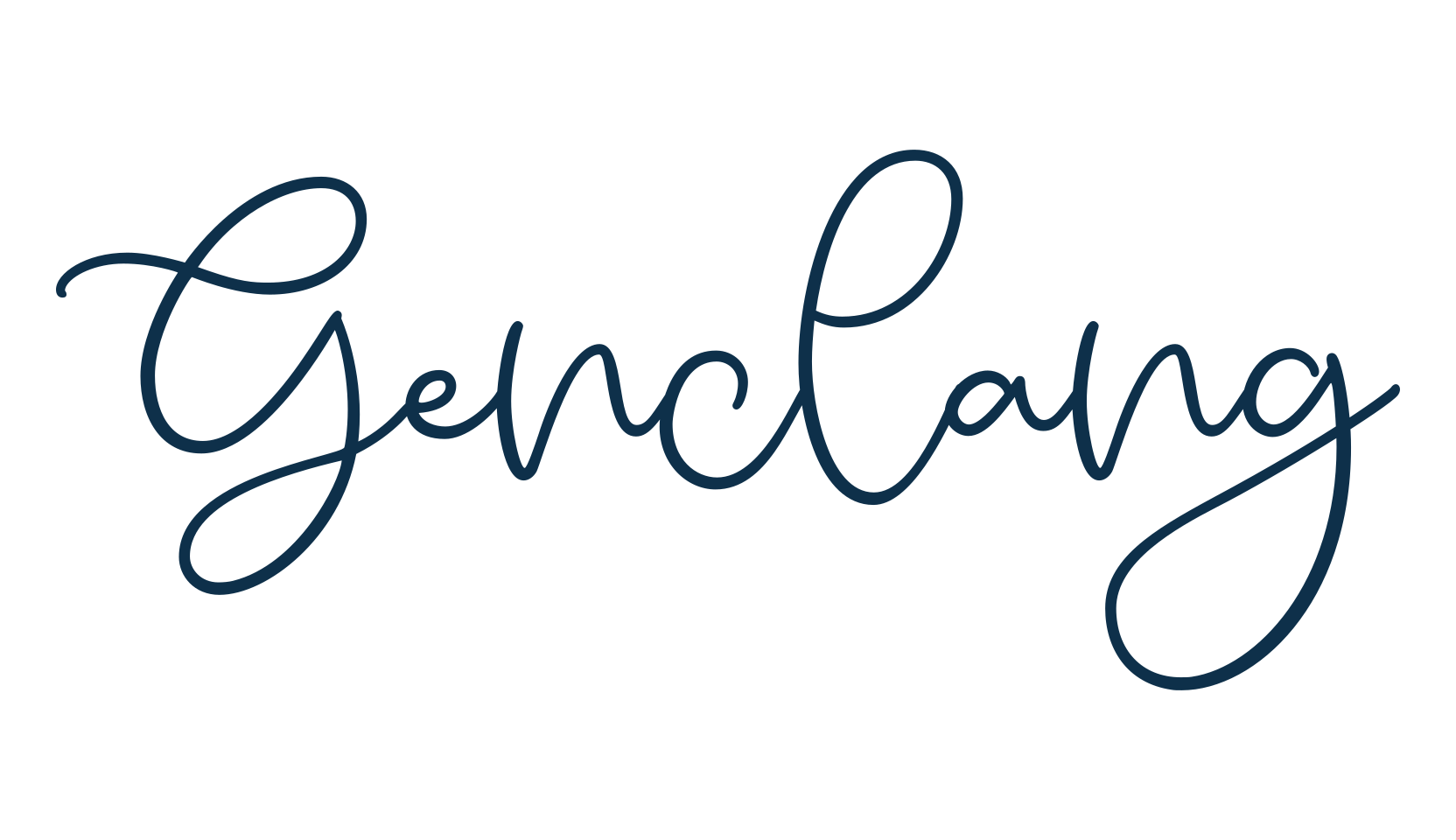 Genclang, handwriting font preview