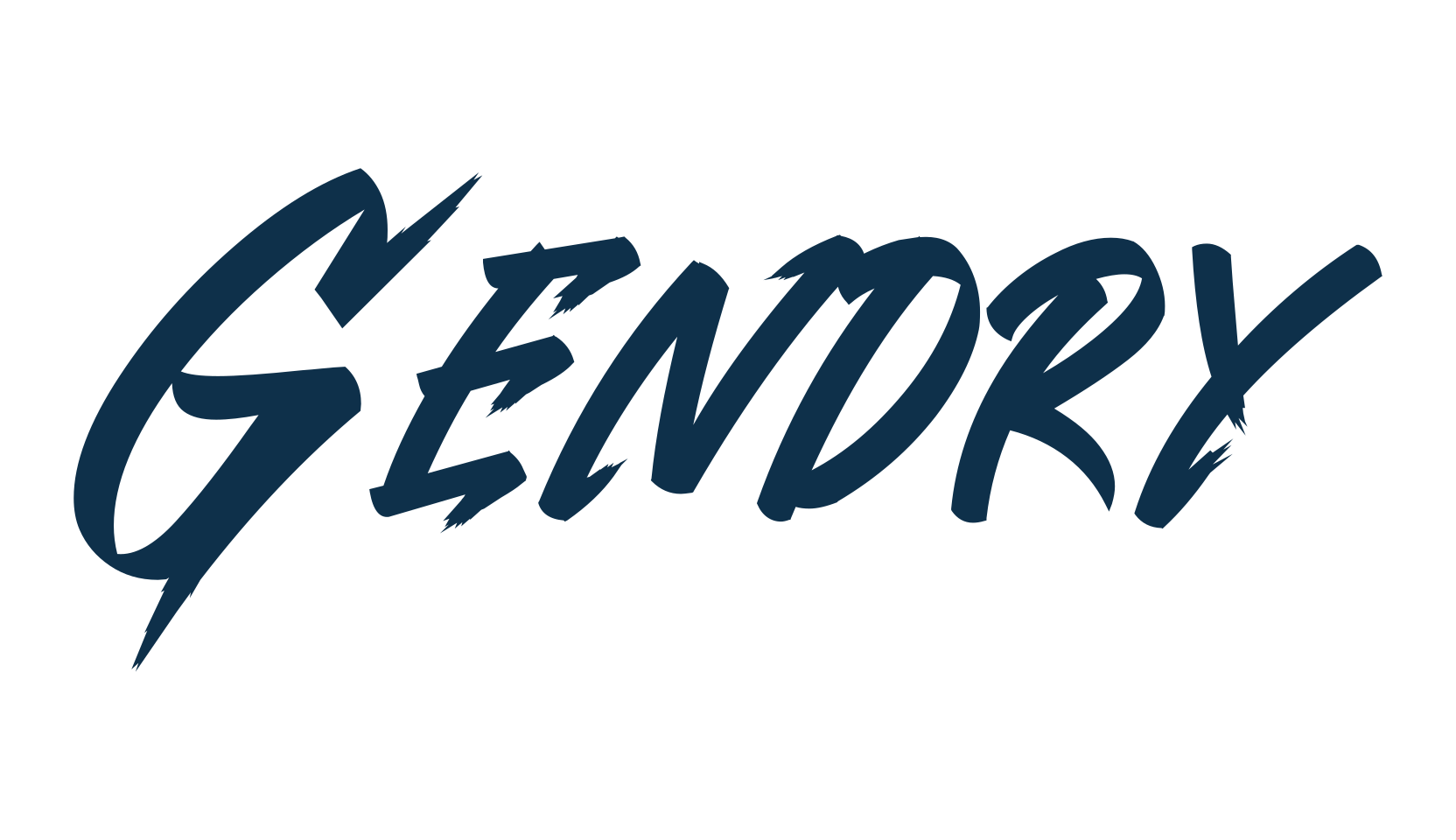 Gendry, brush font preview