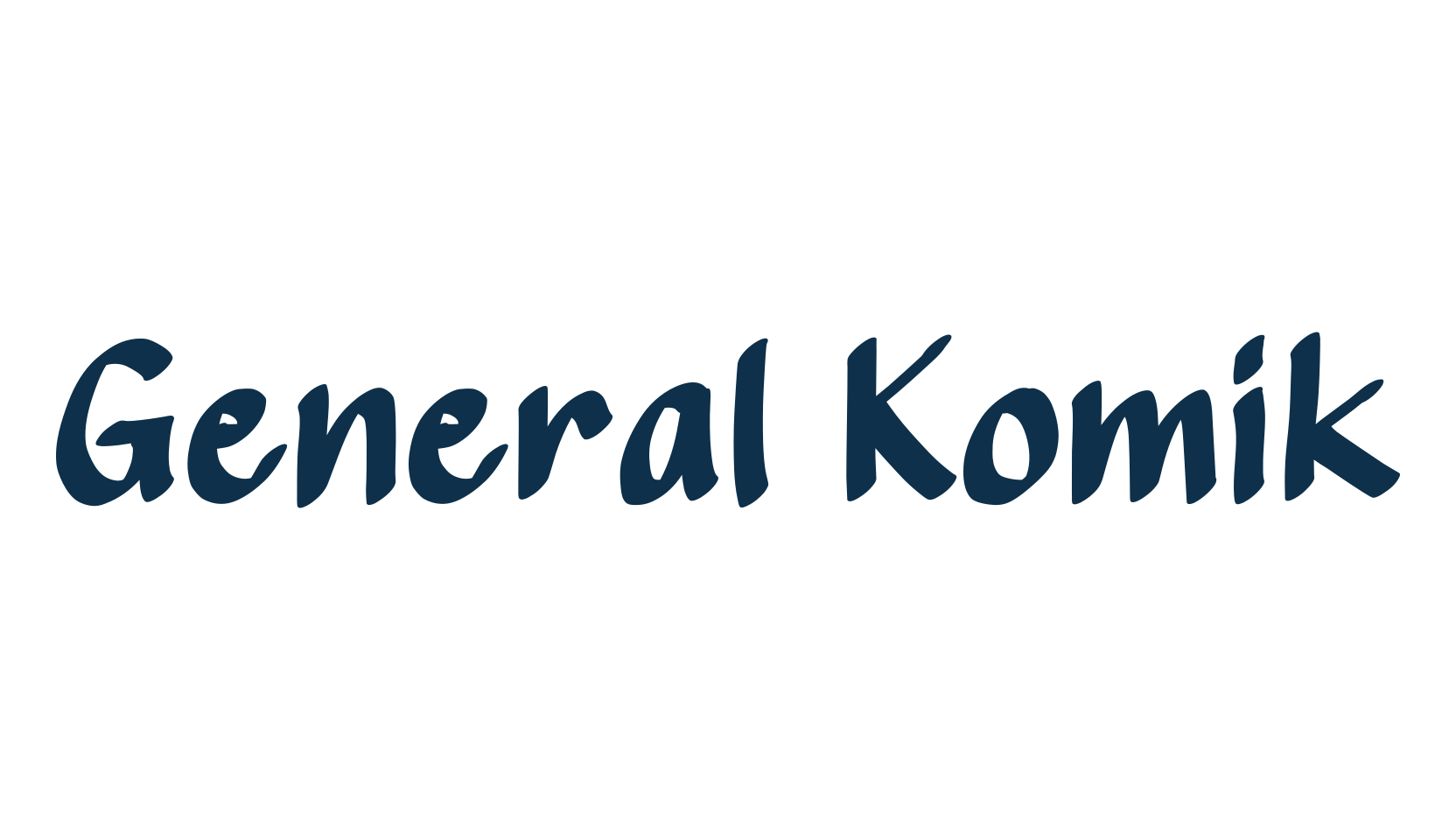 General Komik, cartoon font preview