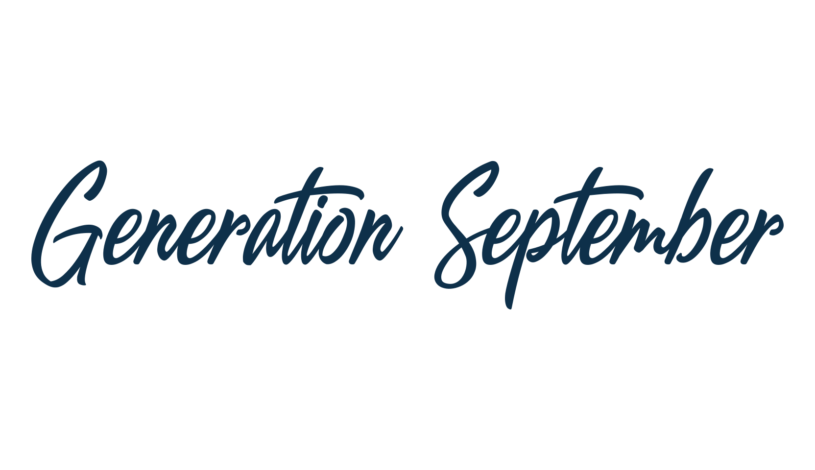 Generation September, script calligraphy fancy decorative font preview