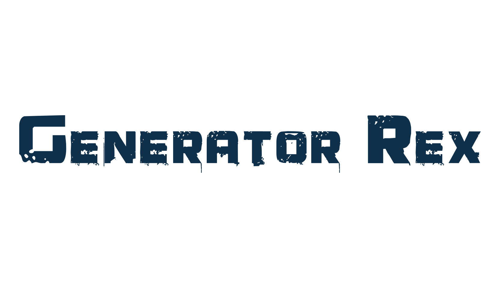 Generator Rex, destroy font preview