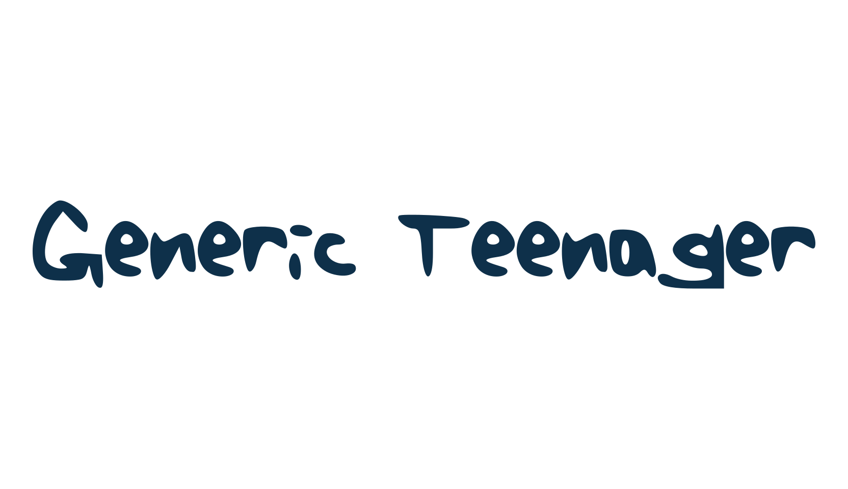 Generic Teenager, script handwritten fancy decorative calligraphy font preview
