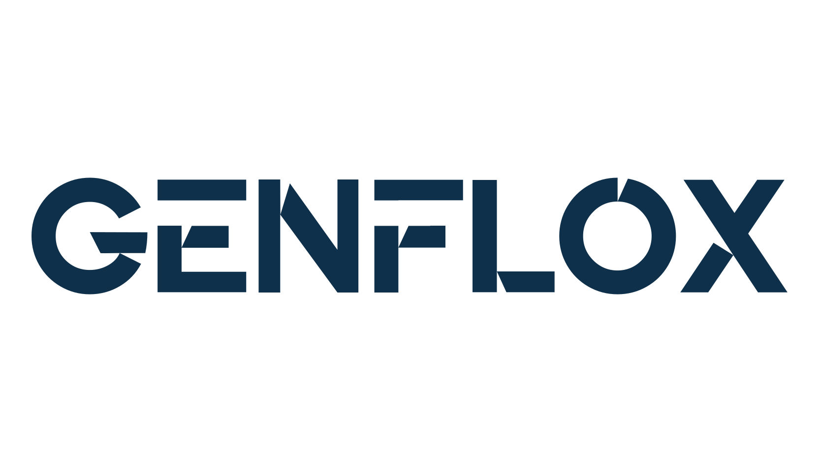 Genflox, techno sci-fi font preview