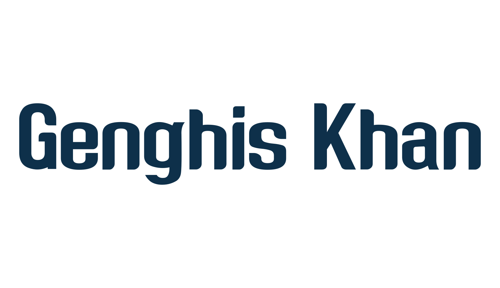 Genghis Khan, basic sans serif font preview