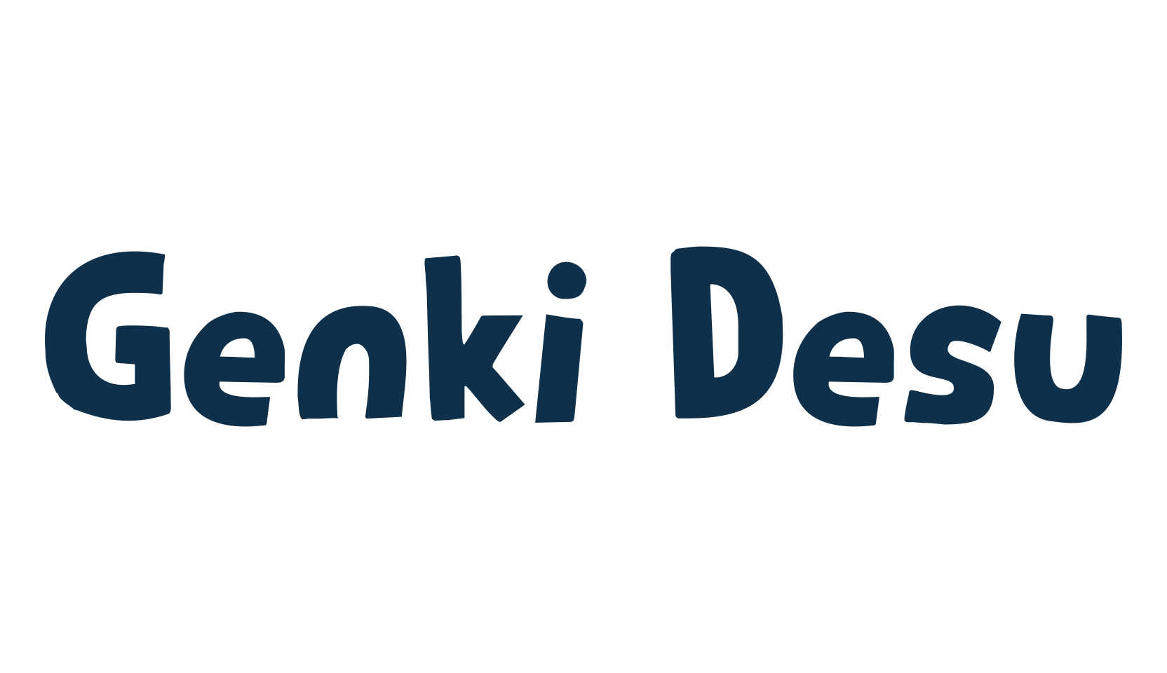 Genki Desu, fancy cartoon decorative font preview
