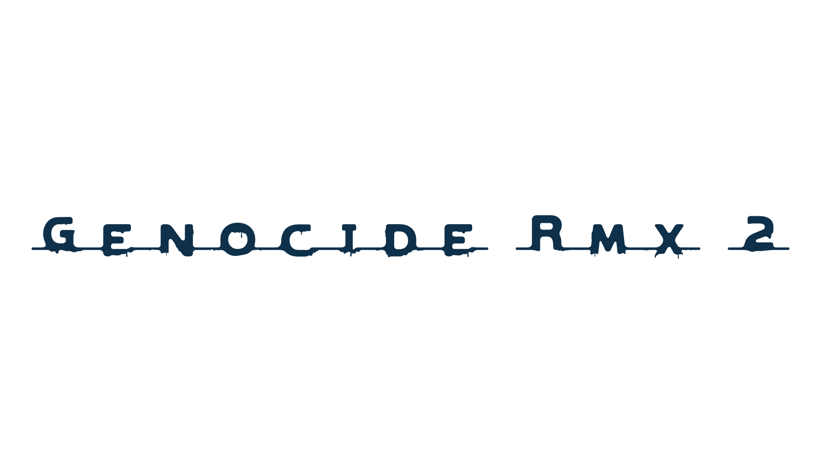 Genocide Rmx 2, fancy destroy decorative font preview