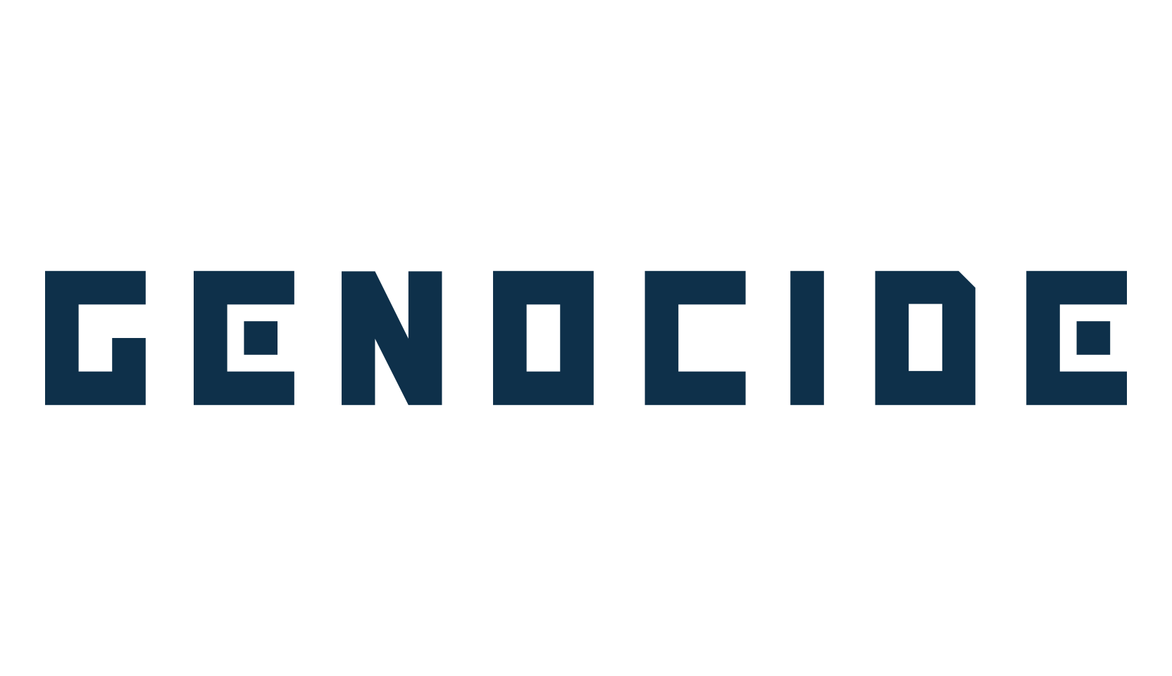 Genocide, techno square sci-fi font preview