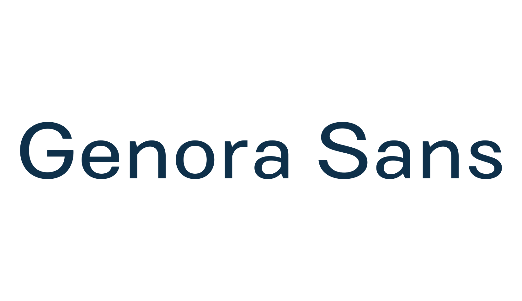 Genora Sans, sans serif font preview
