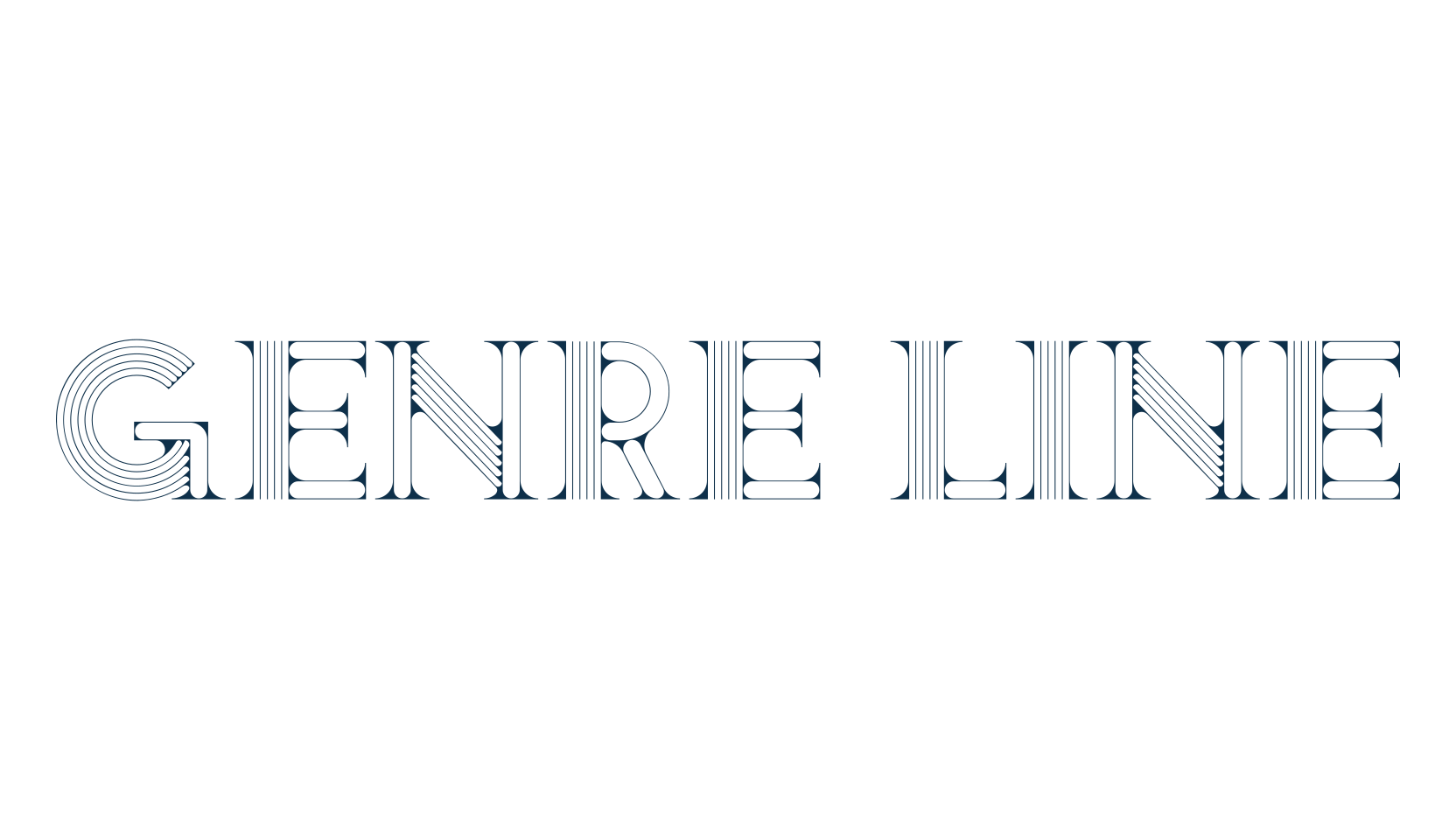 Genre Line, decorative font preview