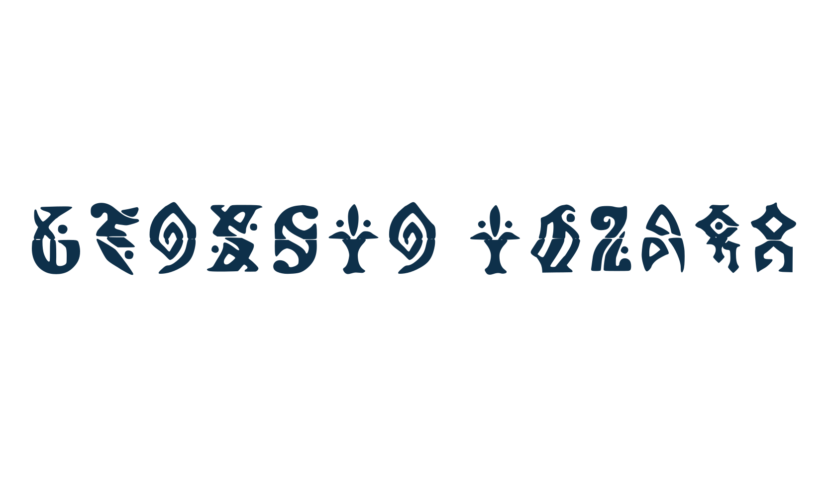 Genshin Impact, fancy decorative font preview