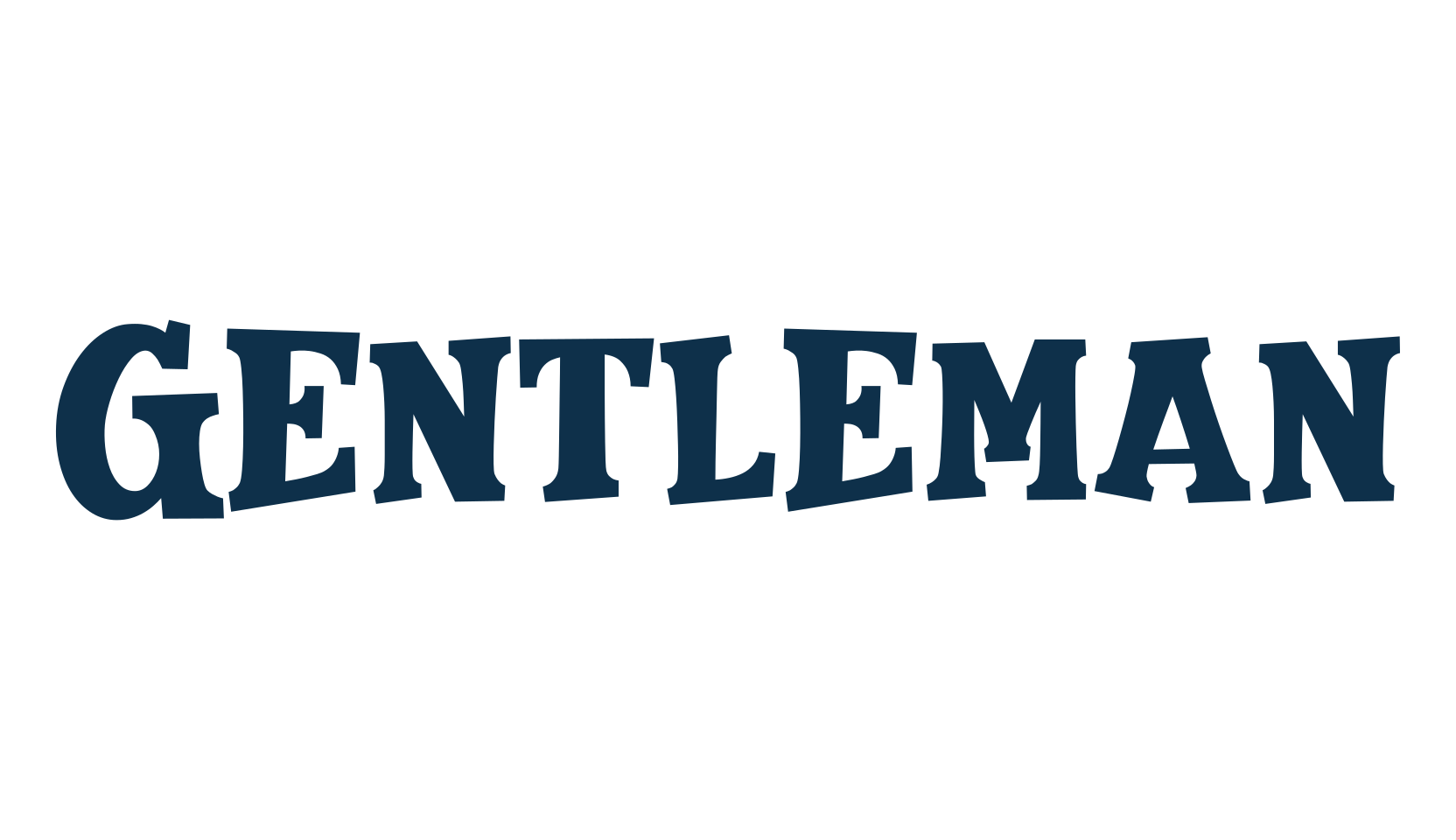 Gentleman, fancy cartoon decorative font preview