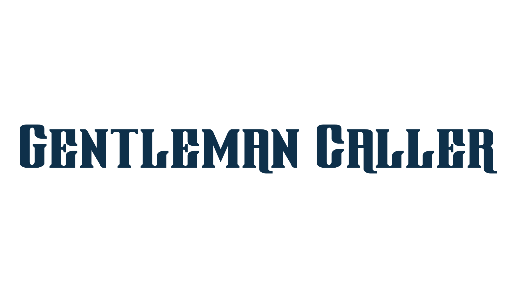 Gentleman Caller, fancy retro decorative font preview