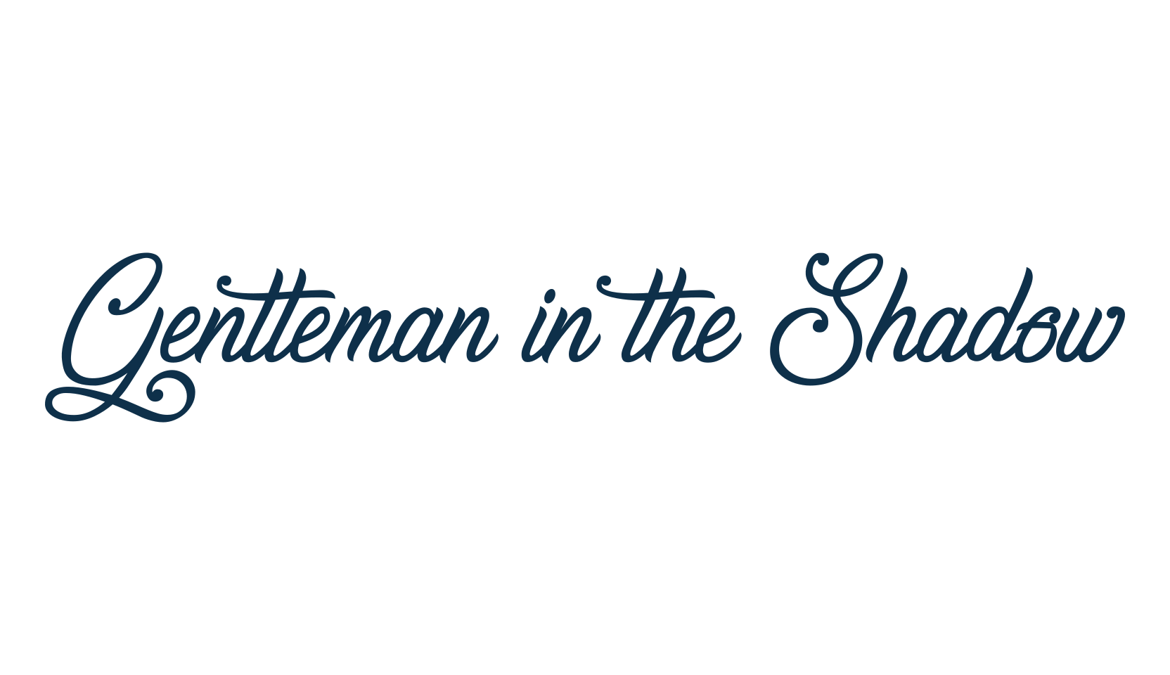 Gentleman in the Shadow, fancy various decorative script calligraphy font preview