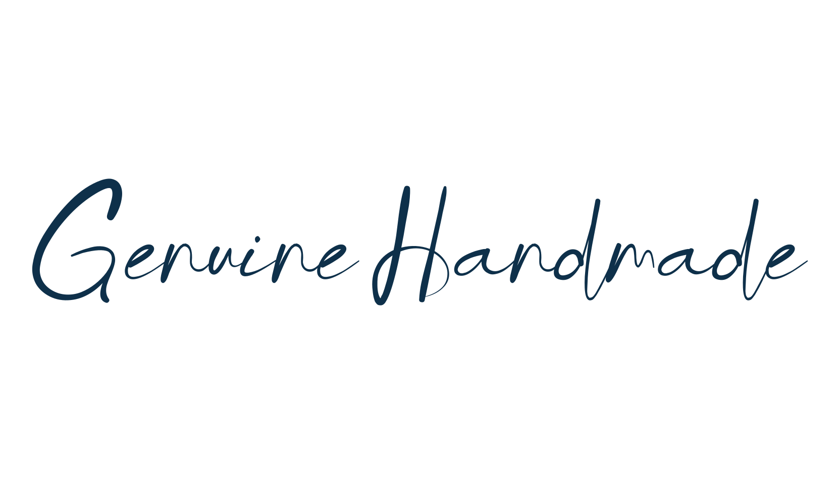 Genuine Handmade, handwriting font preview